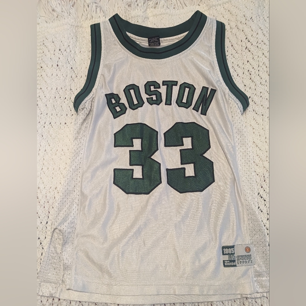 White and green Boston Soho Babe Sports jersey size S
